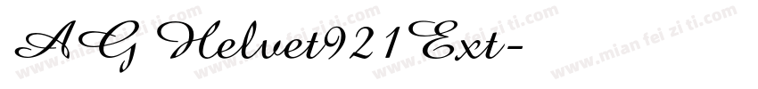AG Helvet921Ext字体转换